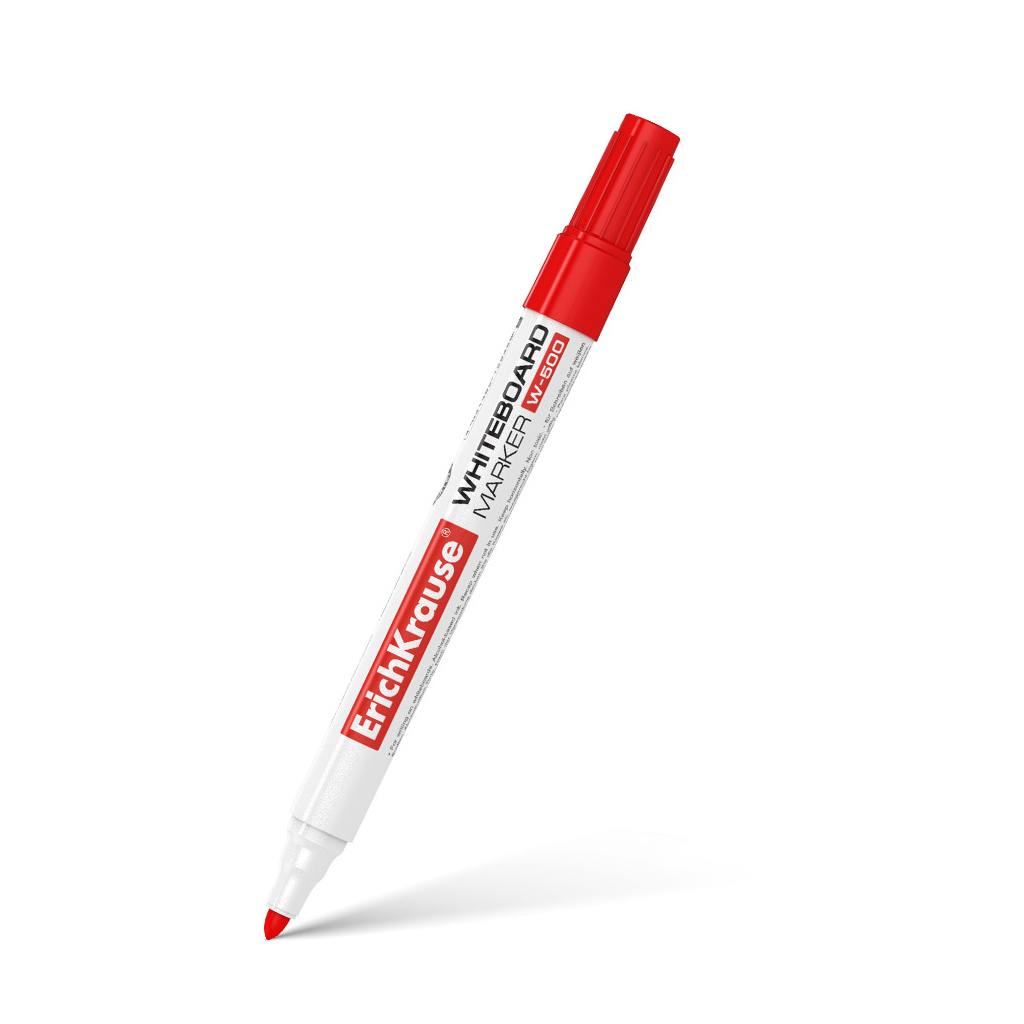 White board marker ErichKrause® W-500, color: red – Folios.mt